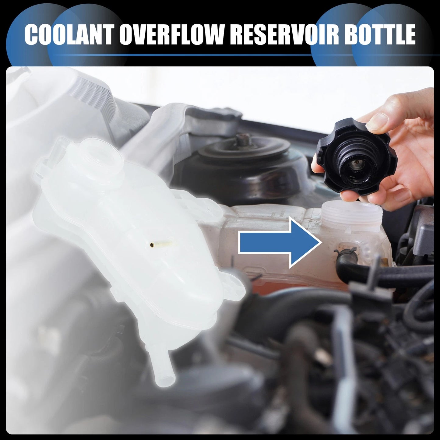 Coolant Expansion Recovery Overflow Tank No. 95048411 for Chevrolet Sonic (2012–2019)