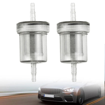 2 x Transparent Diesel Filter Fuel Kit Plastic Air Heater for Camper RV