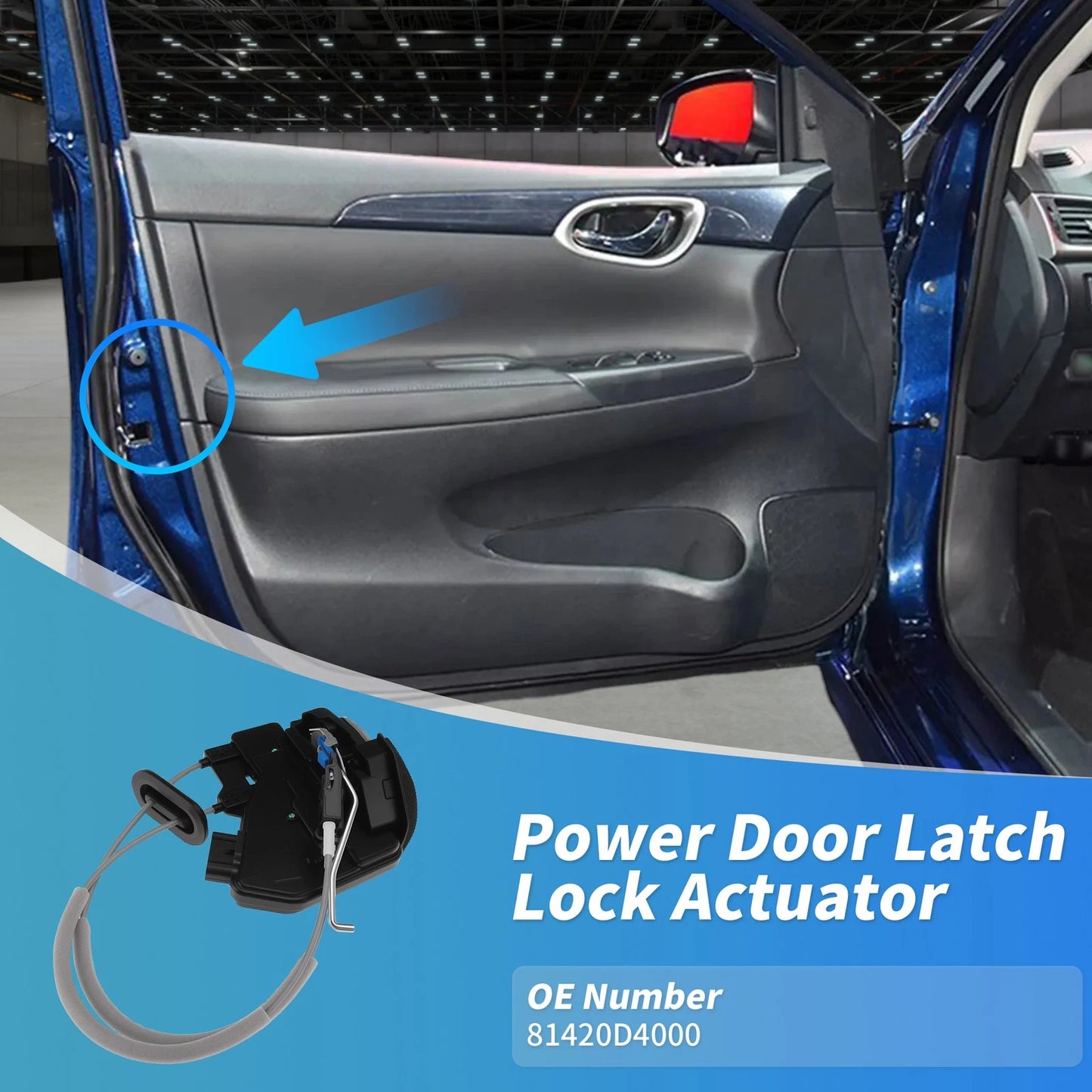 81420D4000 Rear Right Power Door Lock Actuator for Kia Optima (2016–2020)