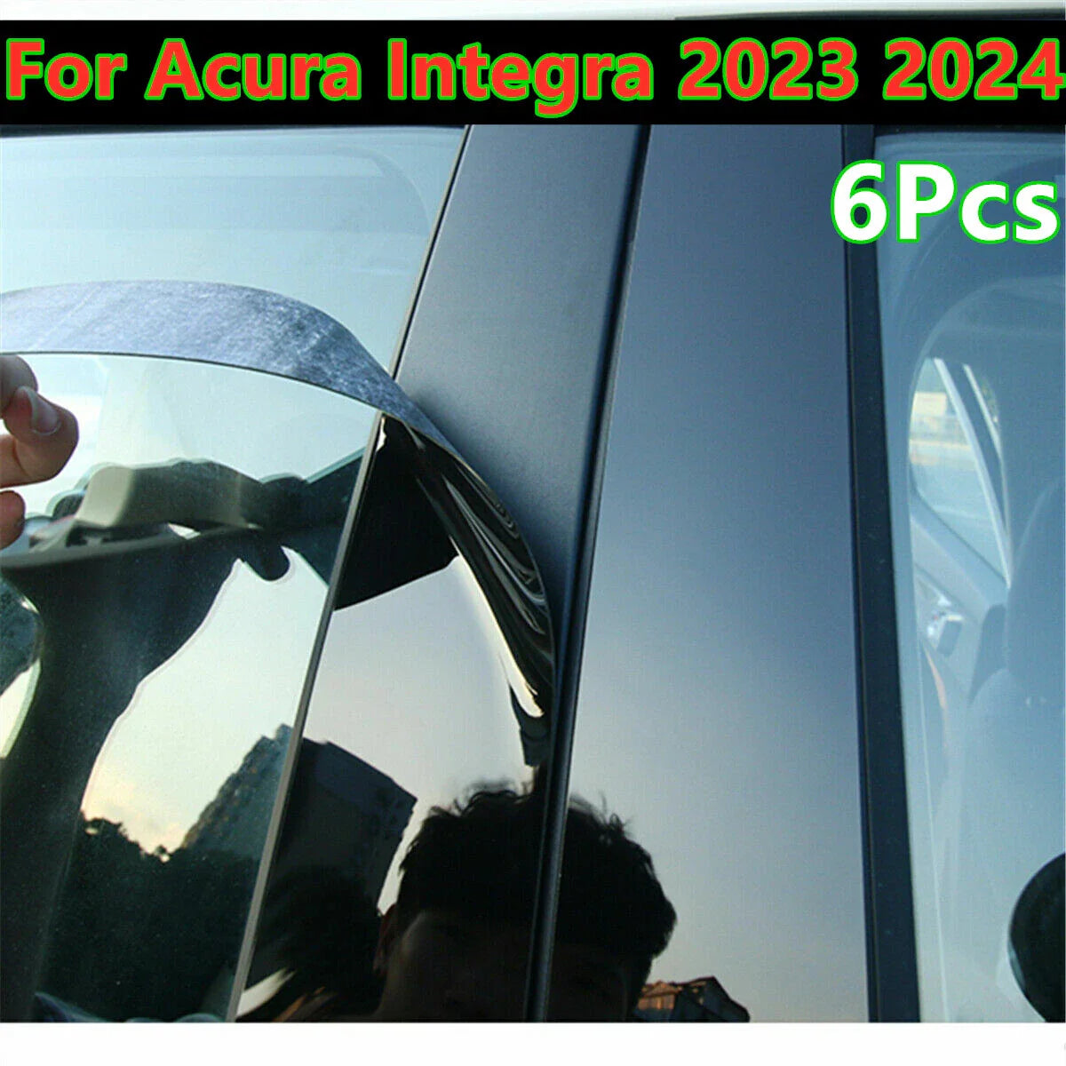 Pillar Posts Trim Cover / 6 Pcs / for Acura Integra (2023–2024)