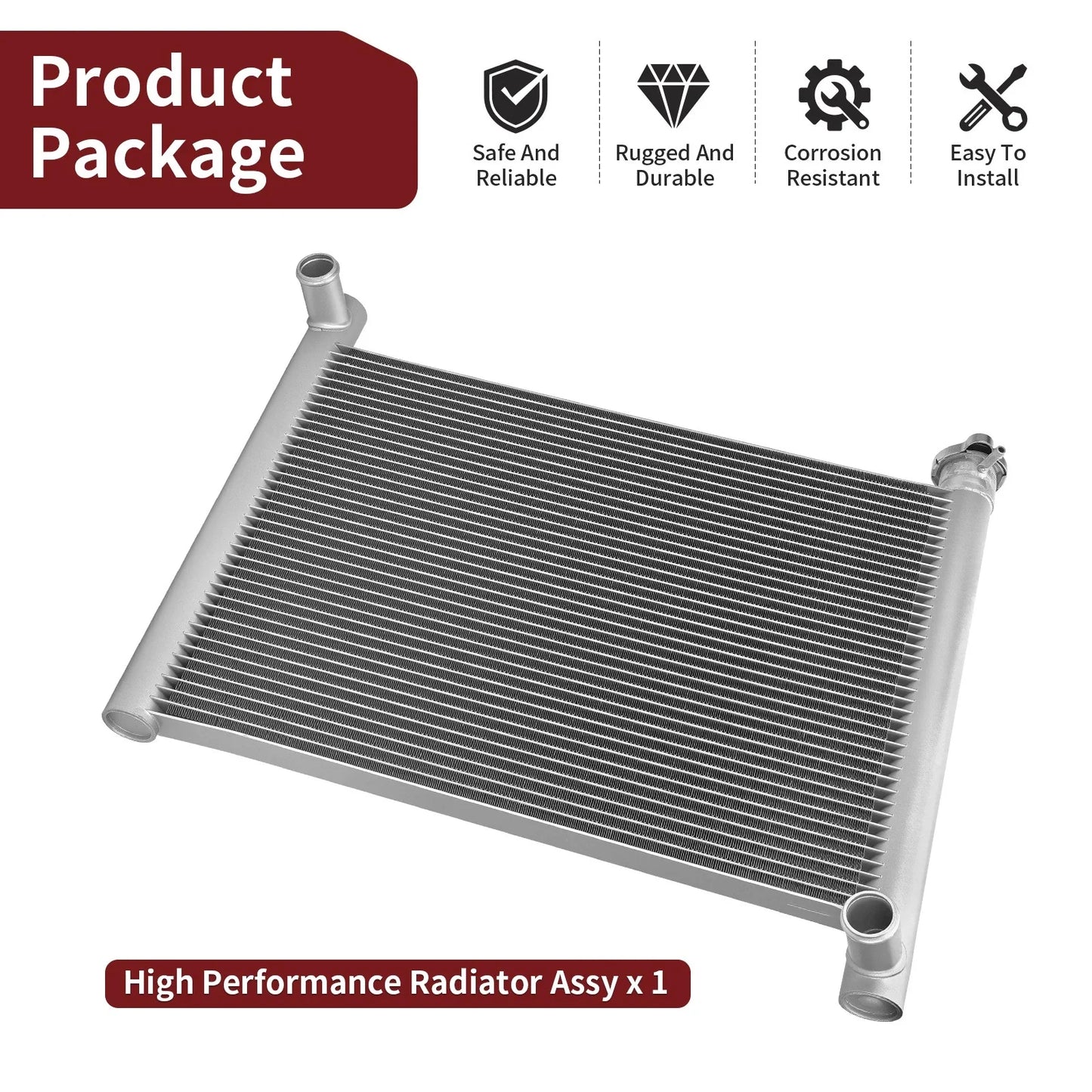 Aluminum Radiator for Polaris Sportsman XP 850 HO EFI EPS (2009–2013)