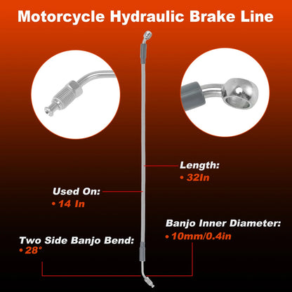 32" Brake Hose Oil Line for Harley Davidson Softail (2014–2023)
