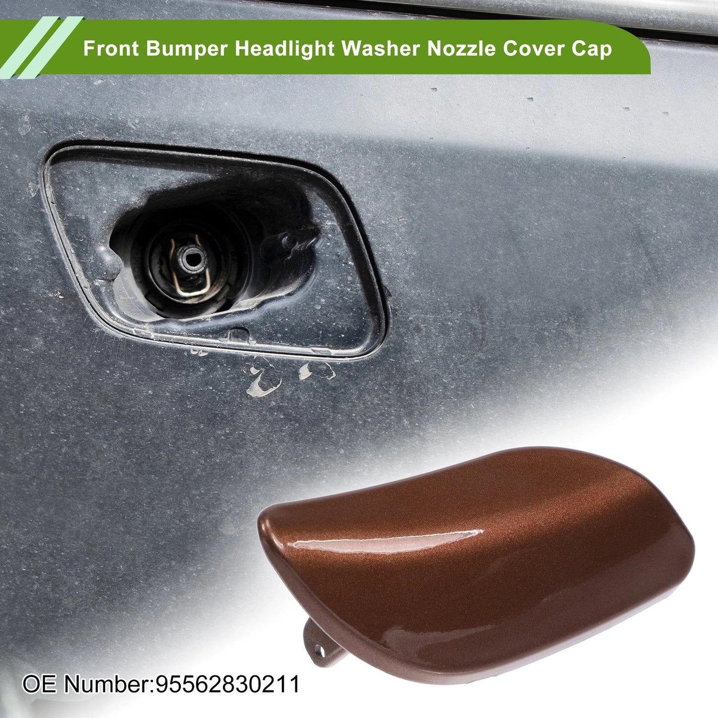 Right Washer Nozzle Cover Cap No. 95562830211 for Porsche Cayenne (2008–2010) Brown