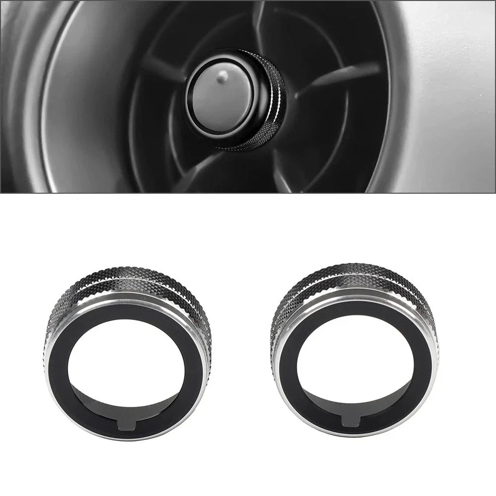 Blk Side Air Outlet Vent Knob Trim for Subaru BRZ, Toyota GR86 (2022-2023)