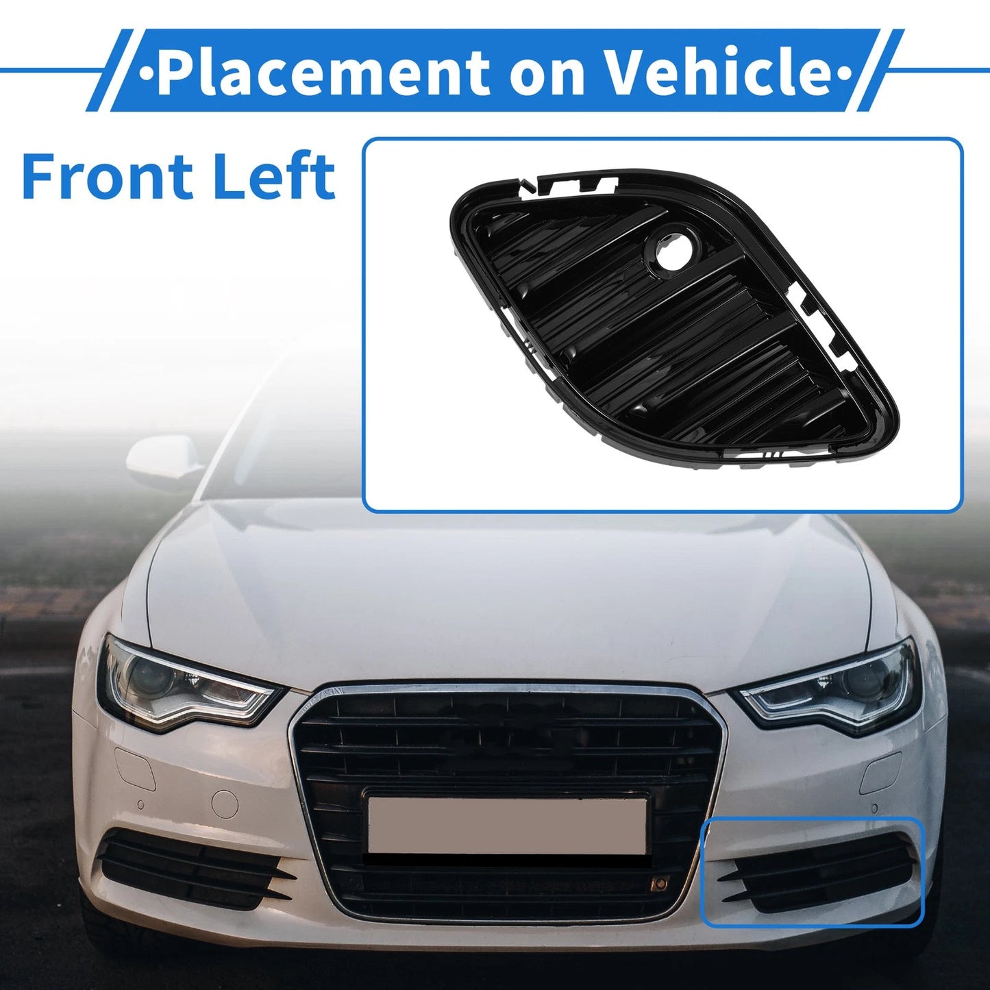 1 Pc Fog Light Grill for Buick Envision (2021–2023) No. 84934332 Black