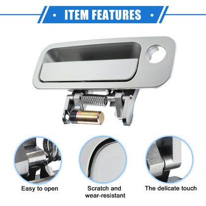 Front Right Exterior Door Handle for Toyota Camry (1997–2001) Silver Tone