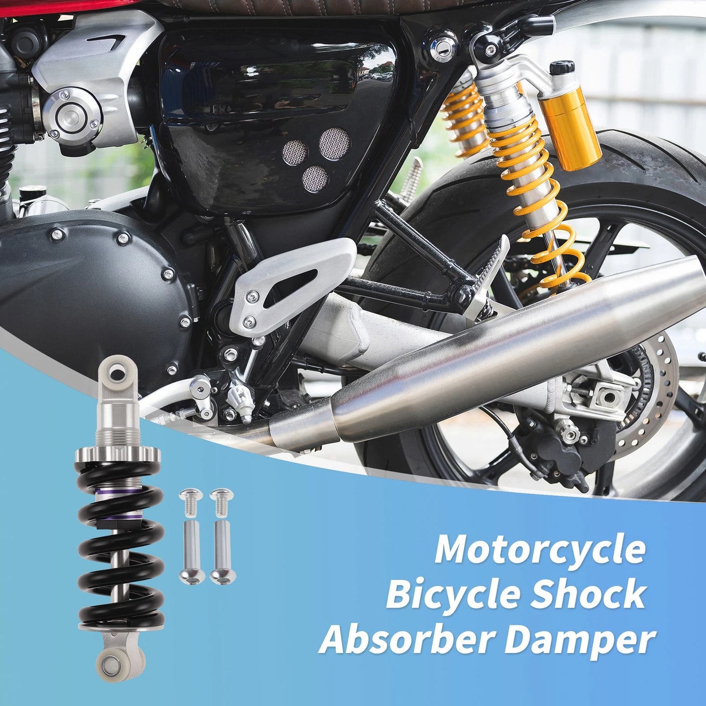 Rear Shock Absorber 150mm 2000lbs for Bicycle Motorcycle (2000–2023)
