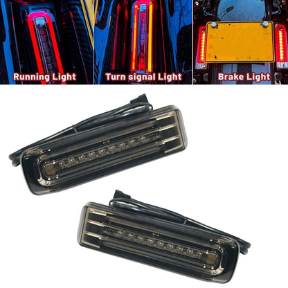 1 Pair Strong Beam Smoke Saddlebag Filler Lights for Harley Davidson (14-23)