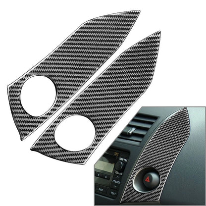 2X Emergency Warning Light Switch Cover Trim for Toyota RAV4 (2006–2012) Black