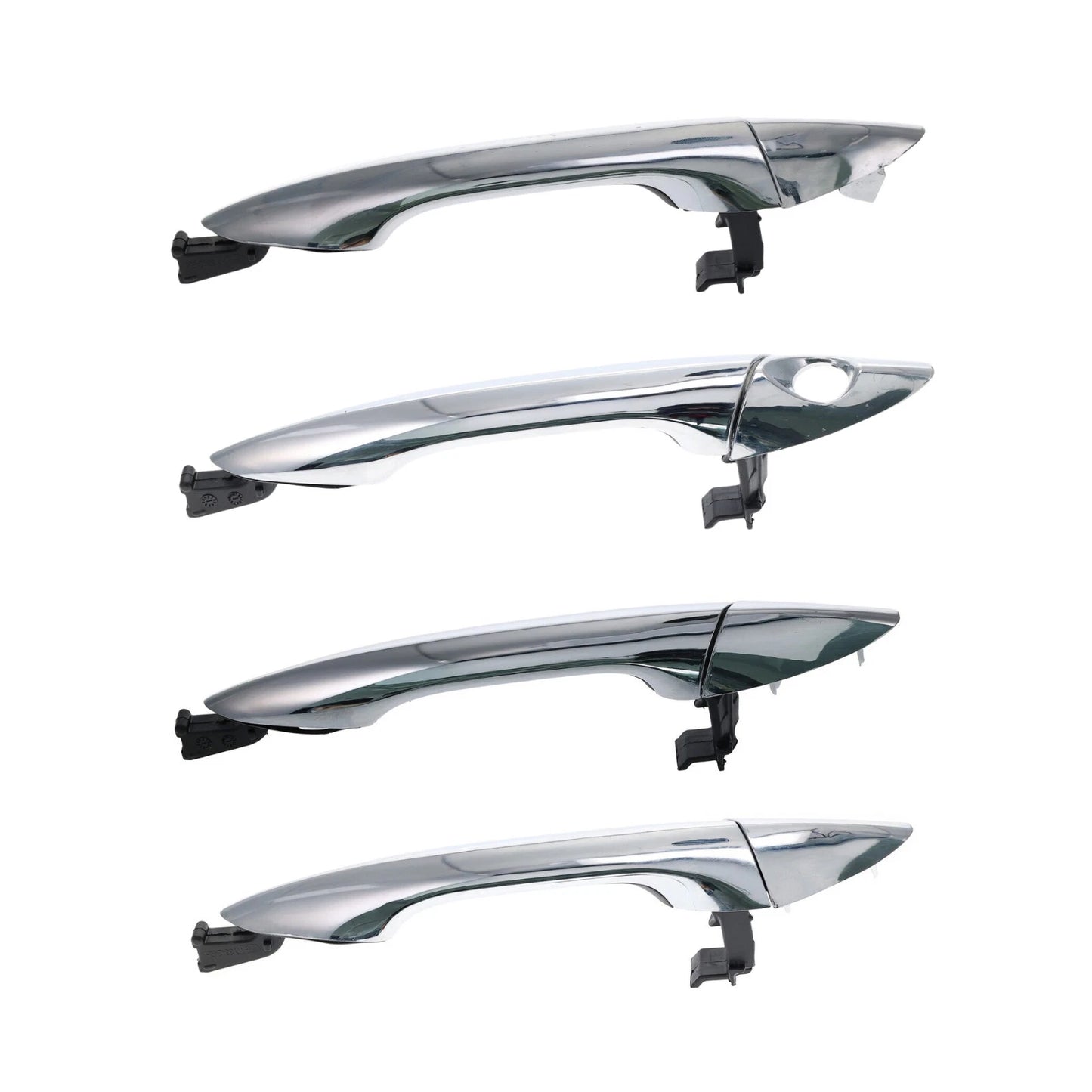 Set of 4 Outer Chrome Door Handles for Hyundai i30 (2012–2017)