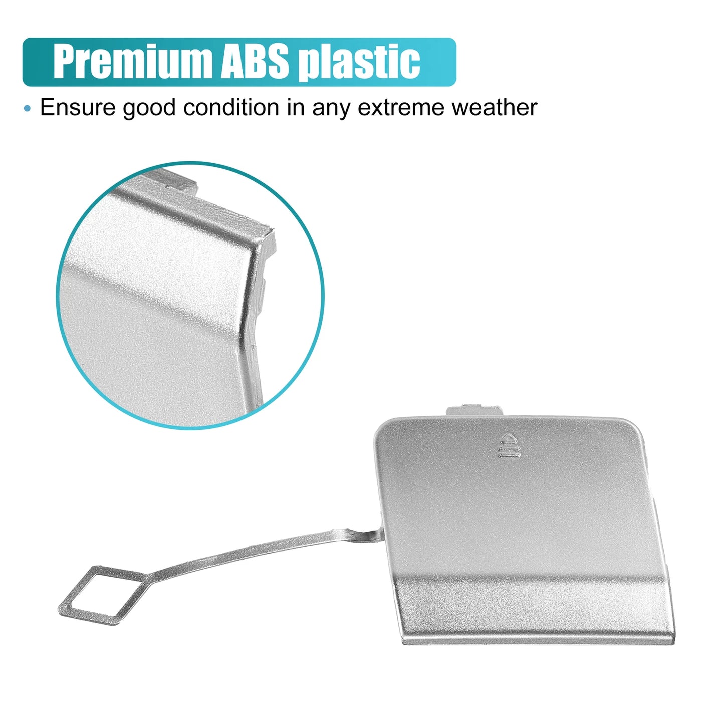 Rear Bumper Tow Hook Cap for Mercedes Benz E-Class (2017–2023) No.A2128850726 Silver Tone