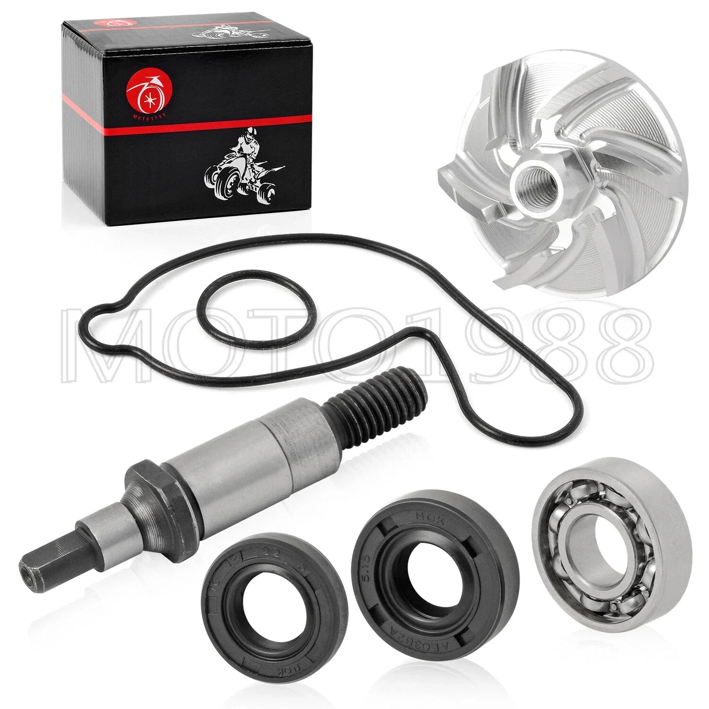 Water Impeller Shaft Bearing Seal Kit for Yamaha YZ450F (1998–2024)