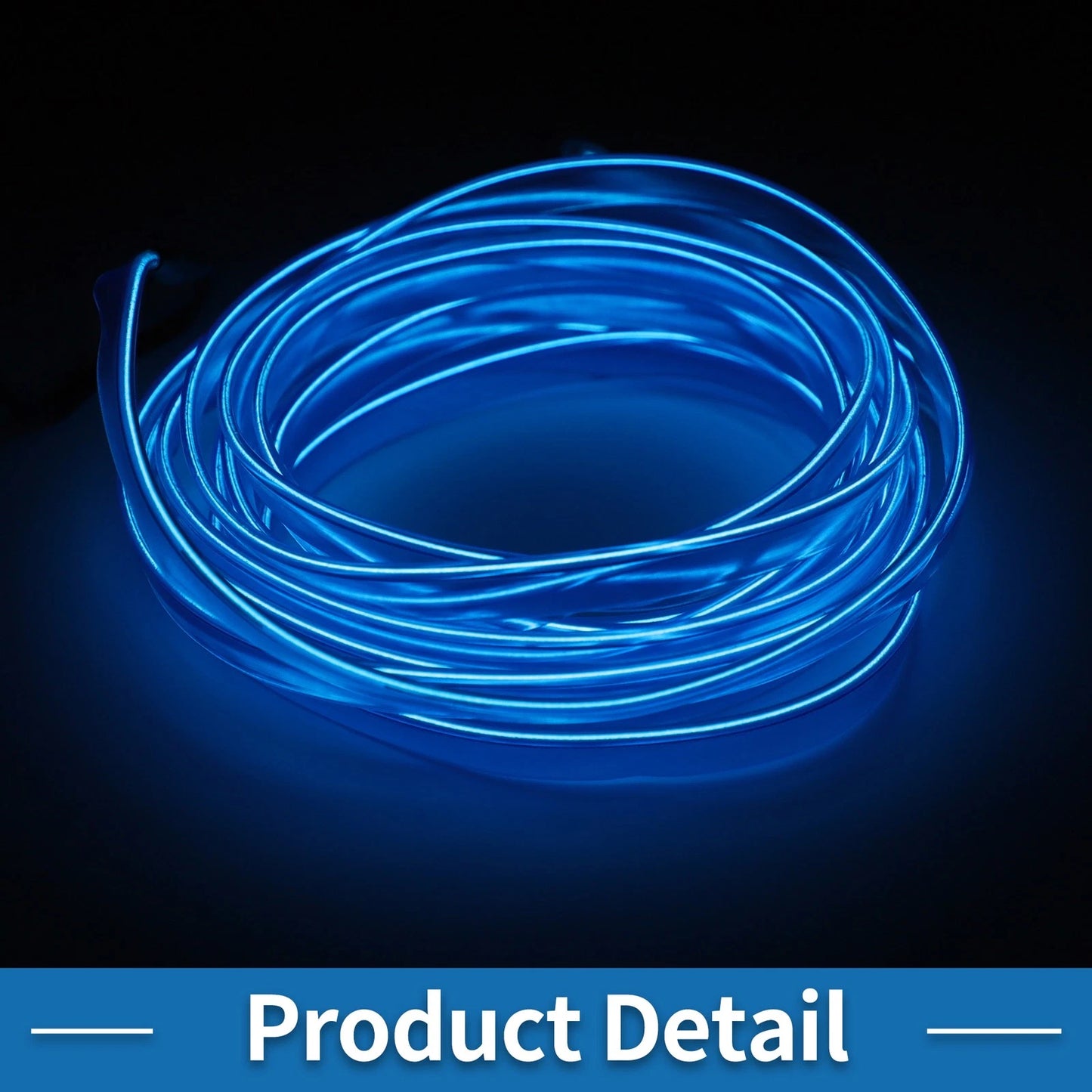 LED Strip Neon Wire Interior Decoration Lighting for Universal Cars (USB)