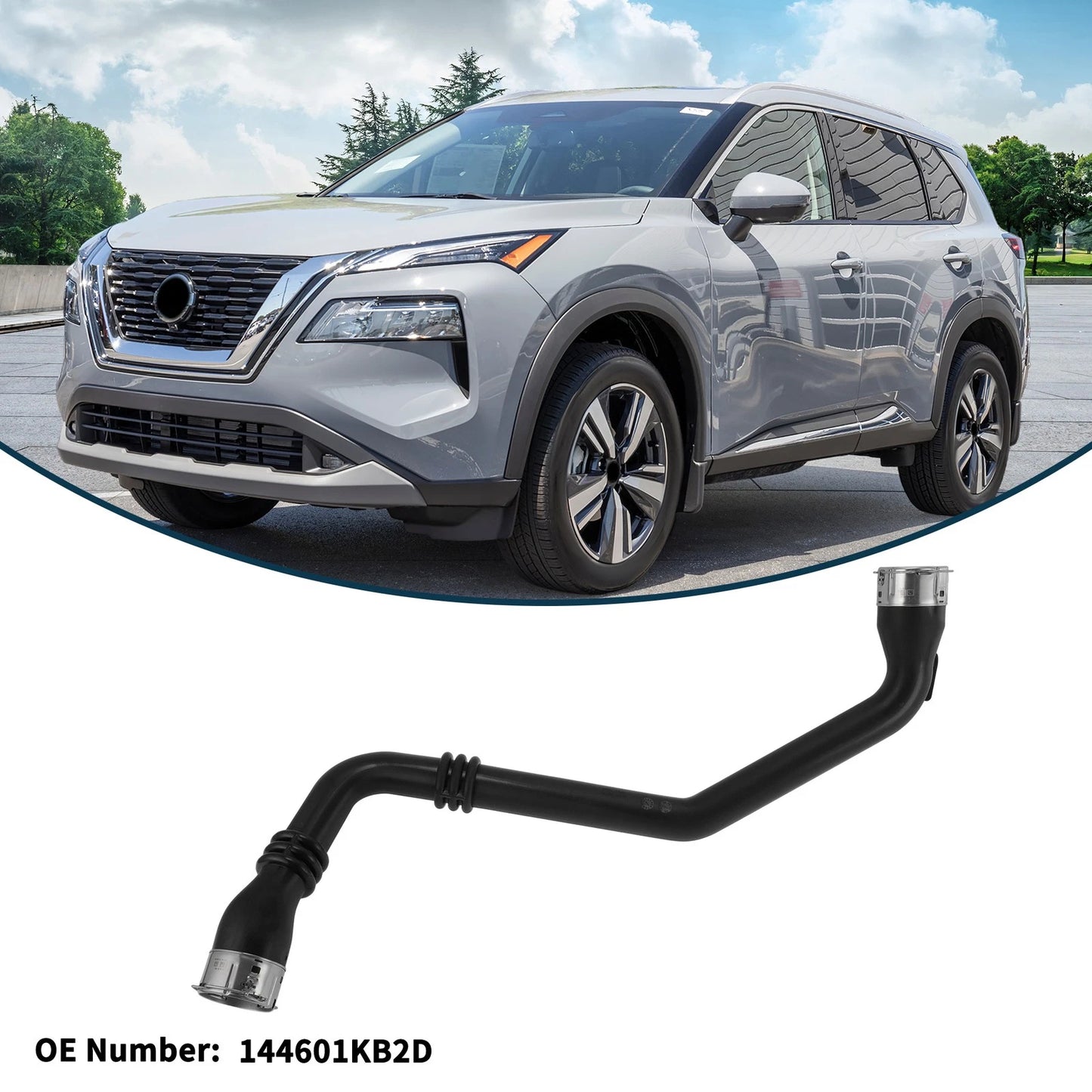 Radiator Hose for Nissan Juke (2010–2019) No. 144601KB2D Rubber Intercooler Pipe