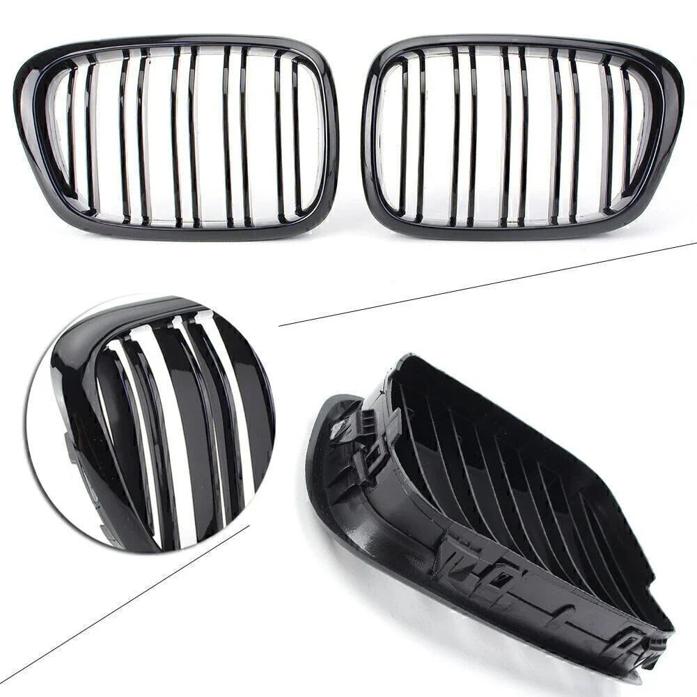 Black Front Upper Bumper Mesh Grille for BMW 5 Series E39 (1995-2004)