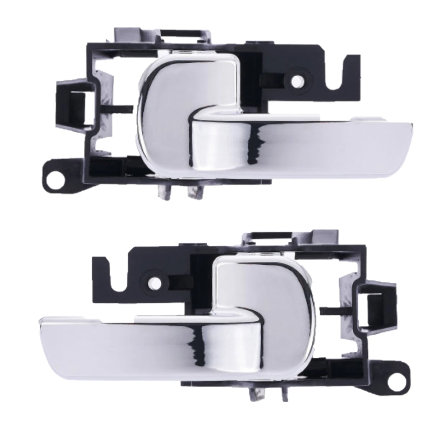 Set of 2 Chrome Inner Door Handles for Nissan Navara D40 (2005–2015)