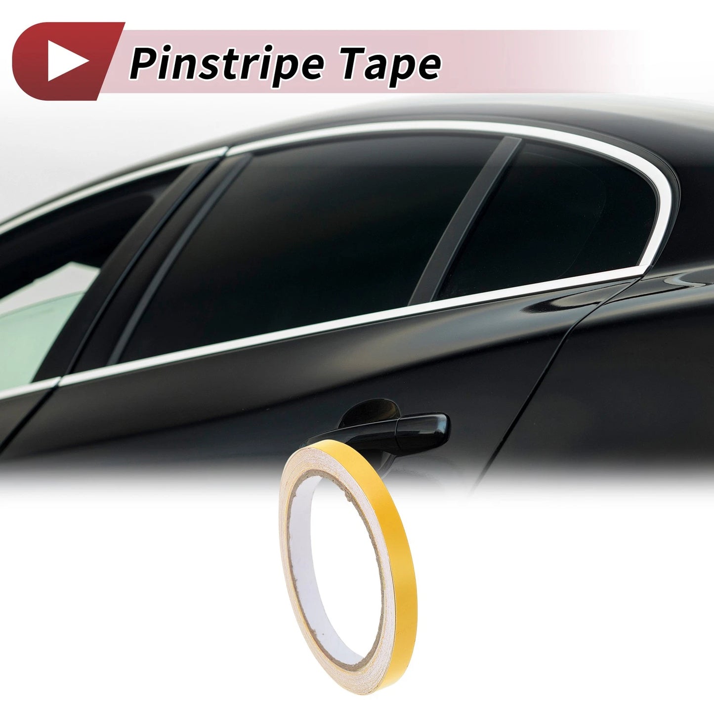 Pinstripe Tape 10mm for Car Motorcycle Boat Matte Yellow