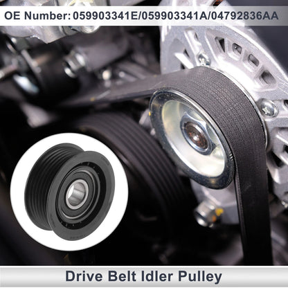 Drive Belt Idler Pulley Serpentine for Chevrolet Cobalt (2005–2007) 059903341E