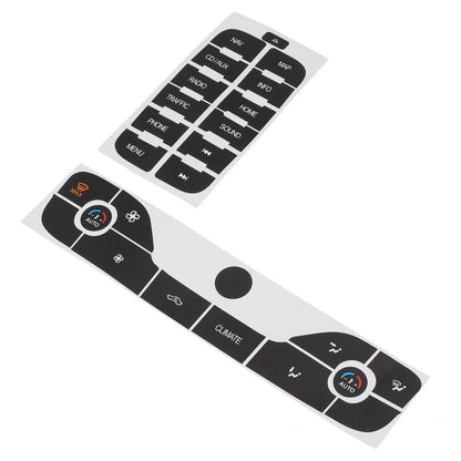 Radio + AC Button Repair Sticker for Ford S-Max (2011–2011)