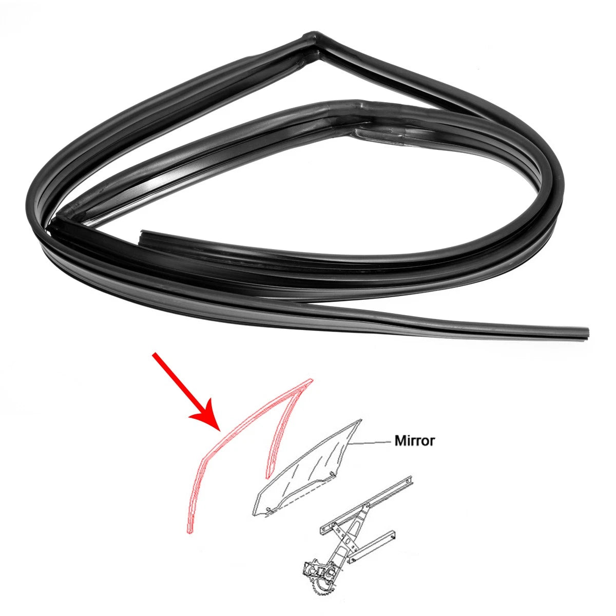 Door Glass Run Channel for Toyota Avanza (2003–2011)