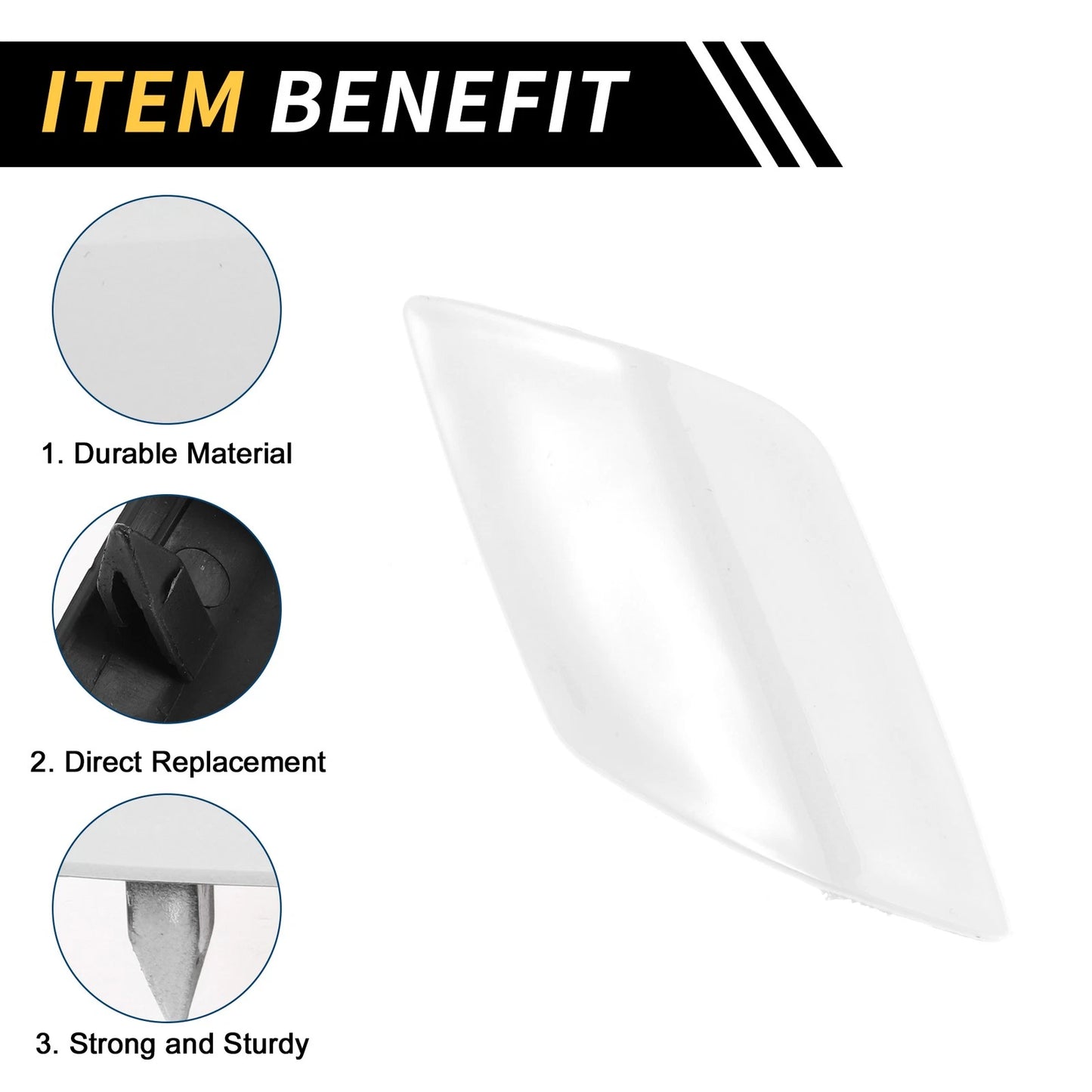 Left Headlight Washer Nozzle Cover Cap for VW Golf 6 MK6 GTI (2009–2013)