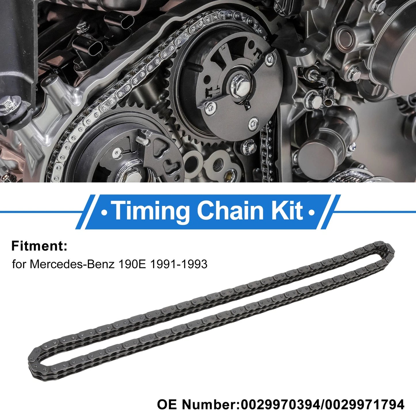 Timing Chain Kit for Mercedes-Benz 190E (1991–1993) No. 0029970394/0029971794