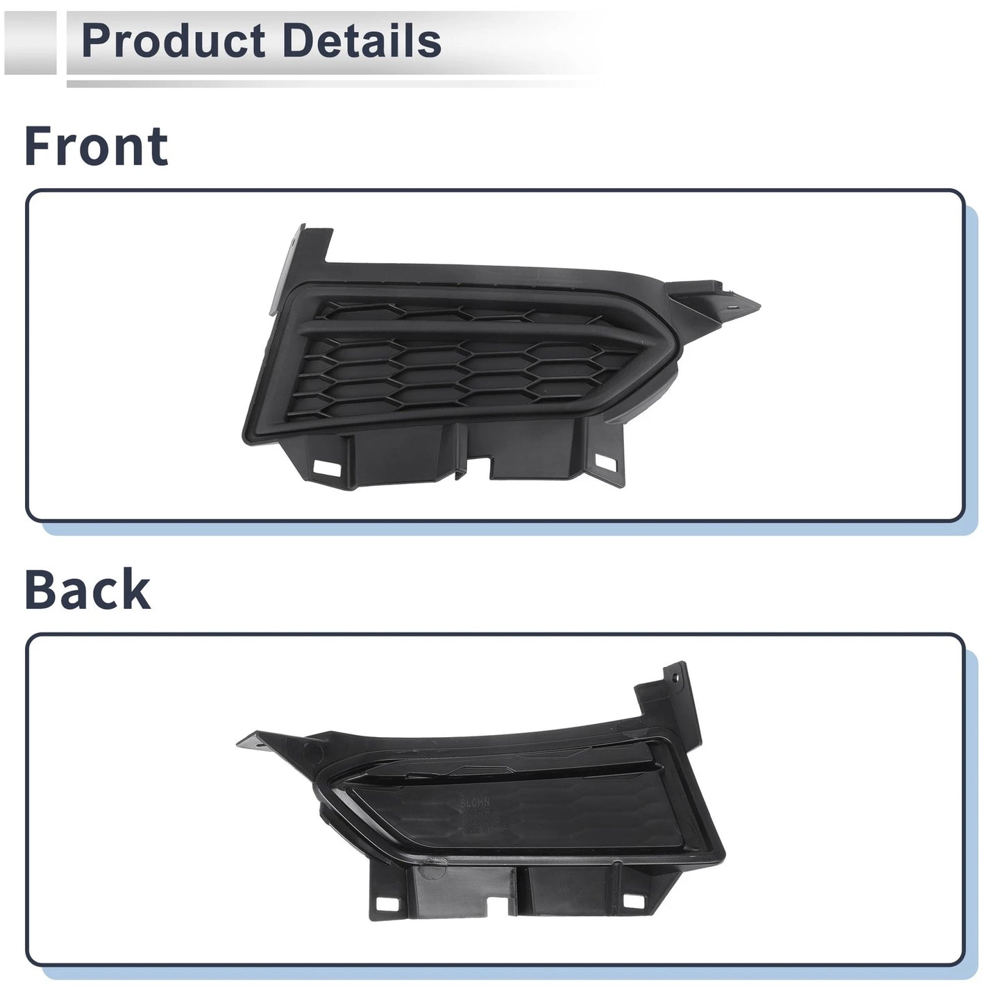 1 Pc Front Right Fog Light Grill for Nissan Versa (2020-2022)