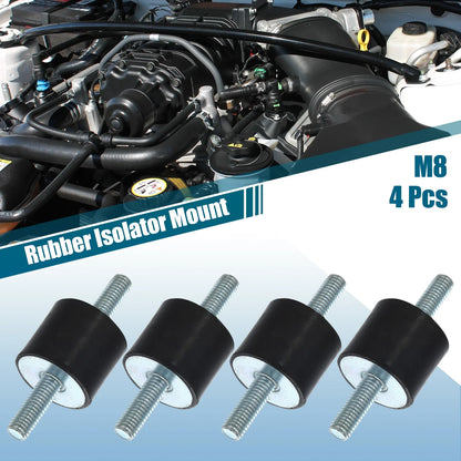 Set of 4 M8 Car Anti Vibration Rubber Isolator Dampers 30x25mm