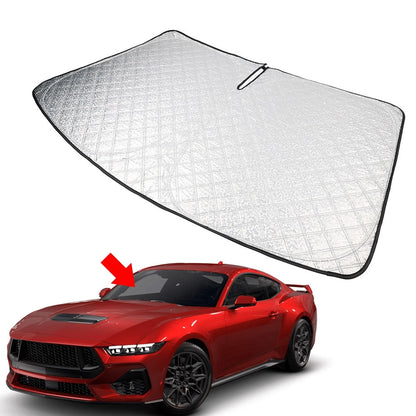 Foldable Windshield Sun Shade for Ford Mustang (2021–2025)