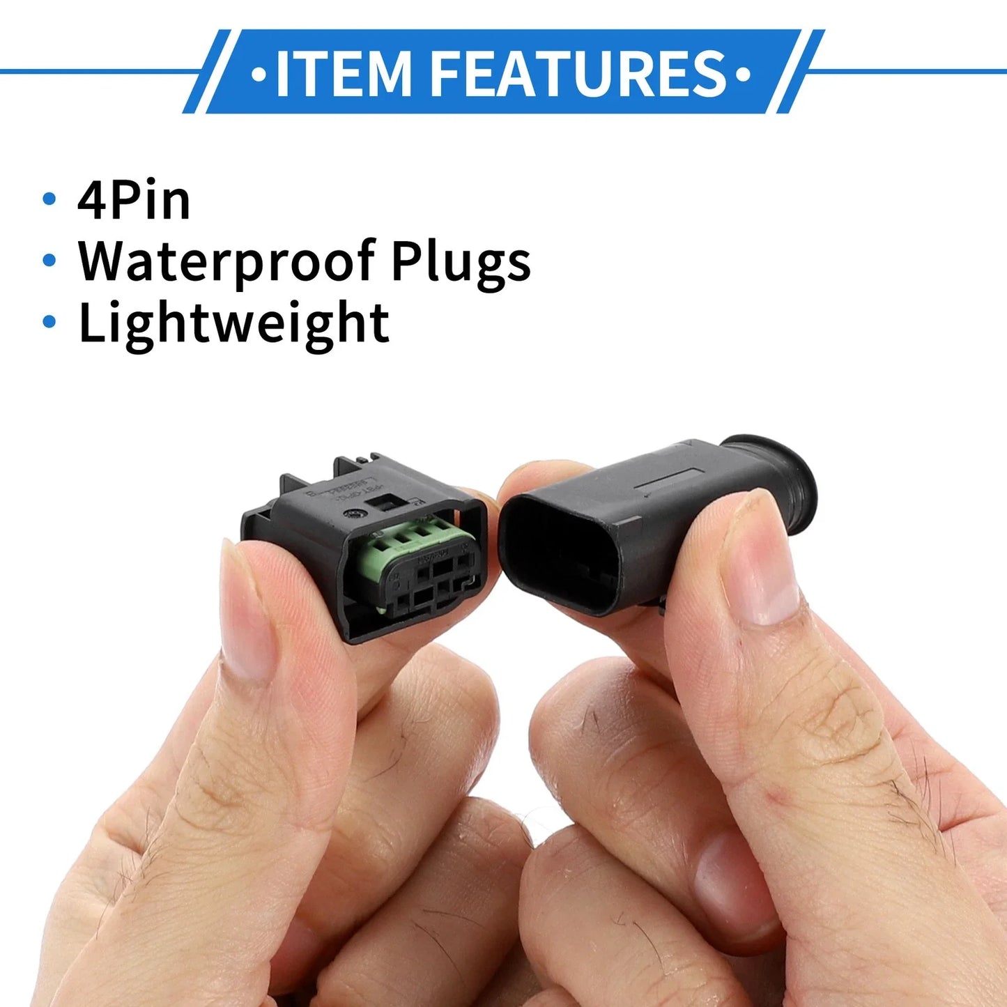 4 Pin Tail Turn Signal Light Connector Plug Male Female Wire Terminal for BMW