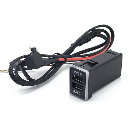 36W USB Port QC3.0 Charger for Toyota Camry/Corolla/Sequoia/Mits Outlander