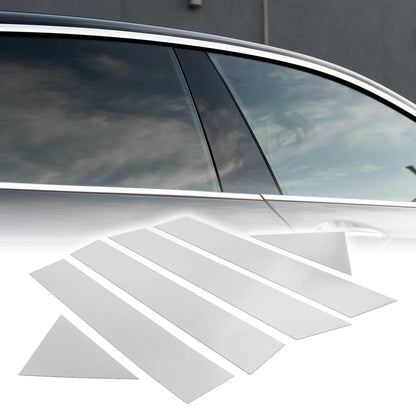 6pcs Car Pillar Window Trim Covers for Chrysler 300 300C (2005-2010) Chrome Silver