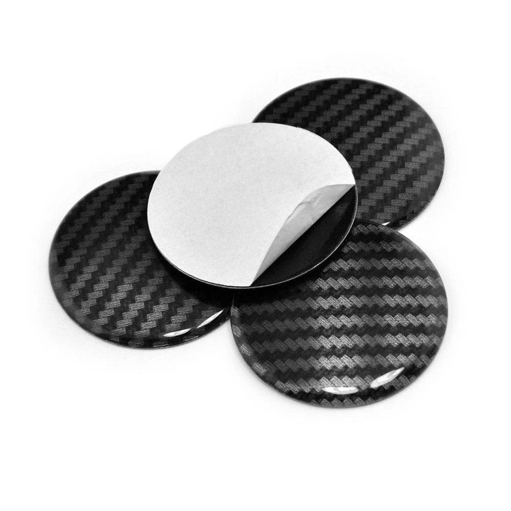 4x 50mm Aluminum Hub Center Cap Shell Sticker Paster Decor for Car