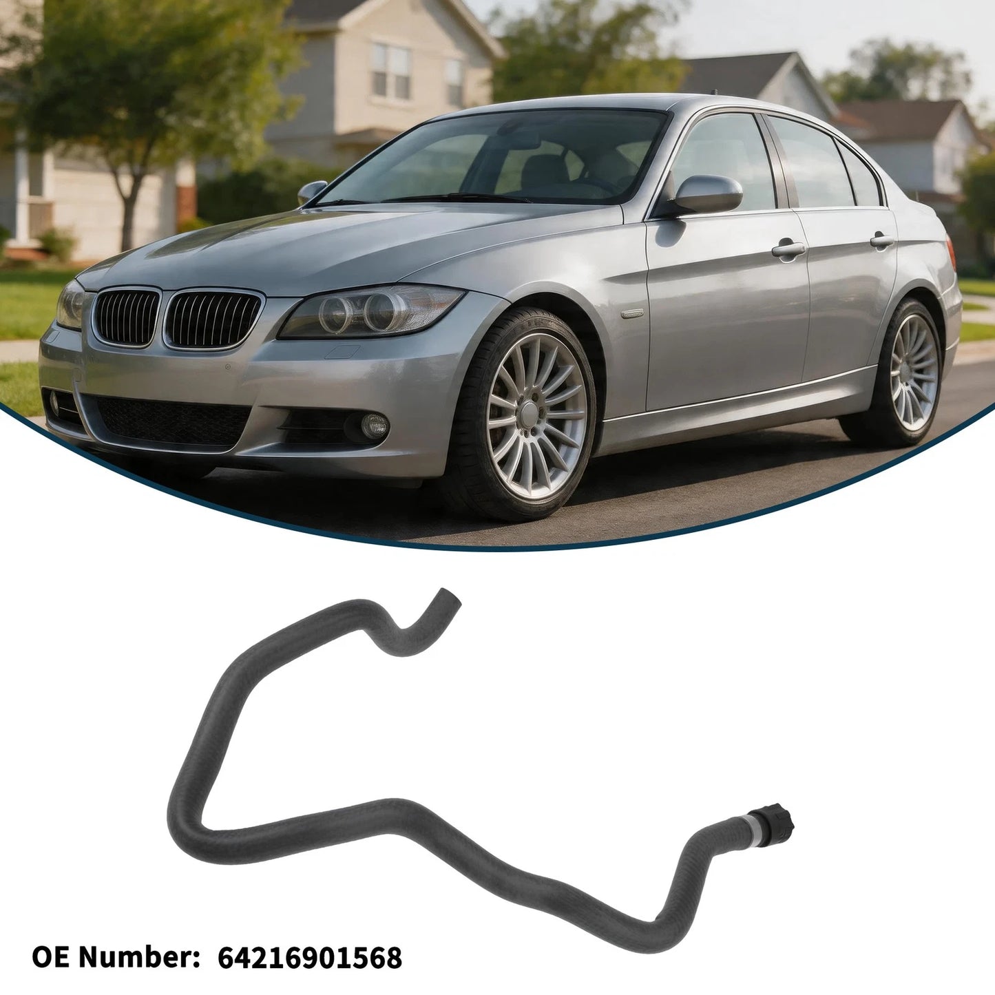 Radiator Hose for BMW 3 Series (2002–2006) No. 64216901568