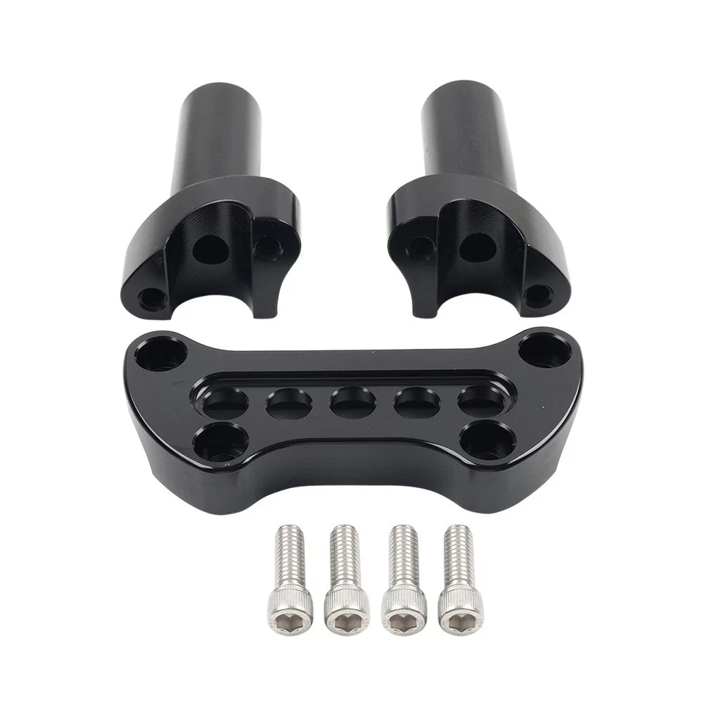 3.5" Handlebar Riser & Top Clamp for Harley Dyna Softail Sportster