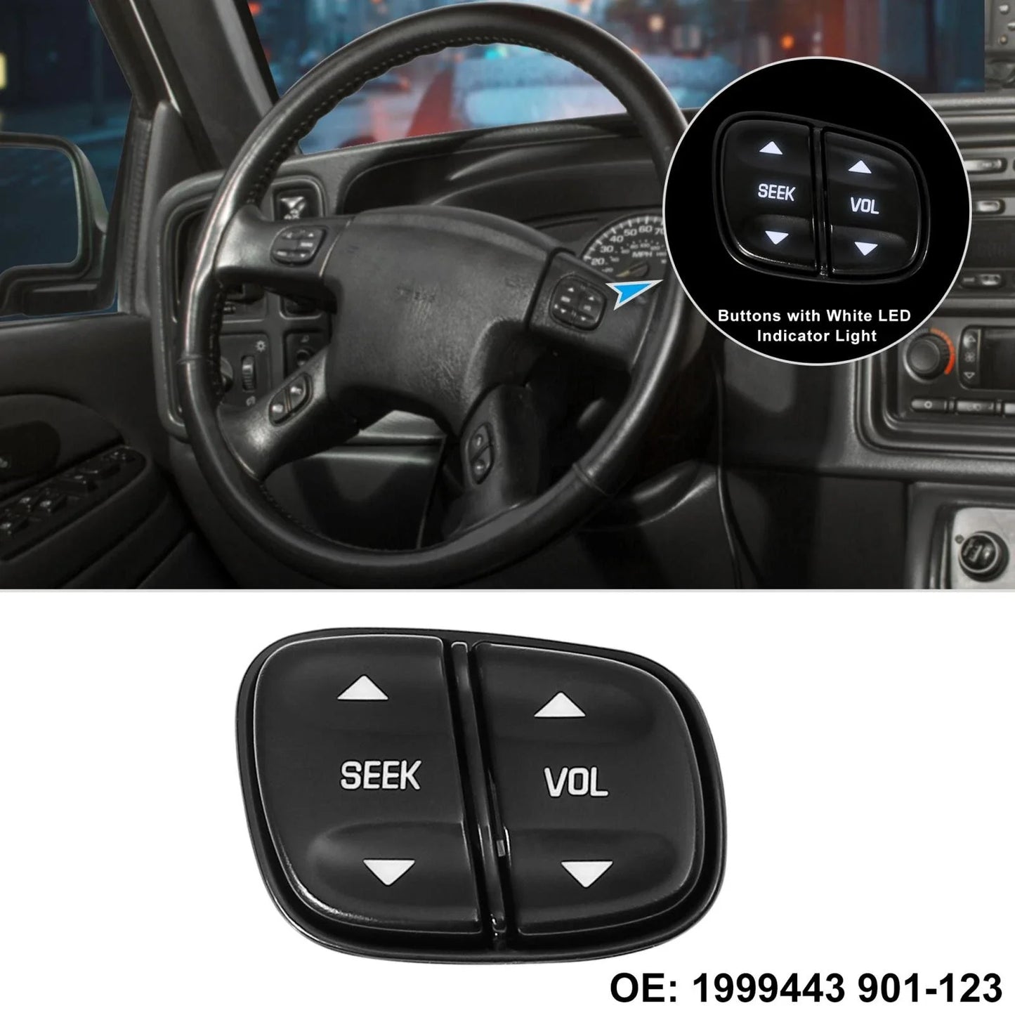 Steering Wheel Control Button for Chevy Tahoe (1999-2006)