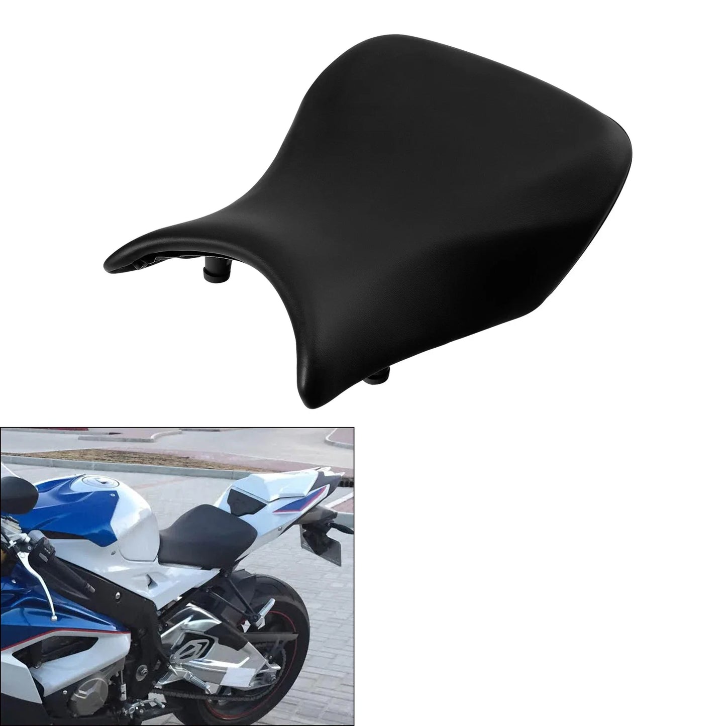 Black Front Rider Driver Seat for BMW S1000RR, HP4 (2012-2018)