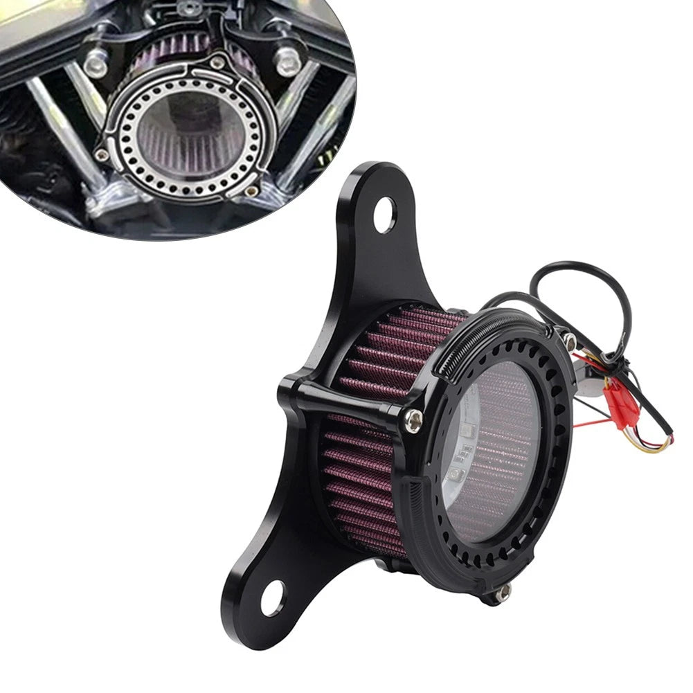Chrome Tri Line Gauge Stereo Accent Trim Cover for Harley Touring (2014–2022)