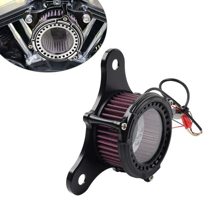 Chrome Tri Line Gauge Stereo Accent Trim Cover for Harley Touring (2014–2022)