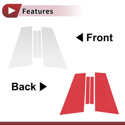 Door Pillar Window Trim for BMW 8-Series Silver Tone (2010-2015)