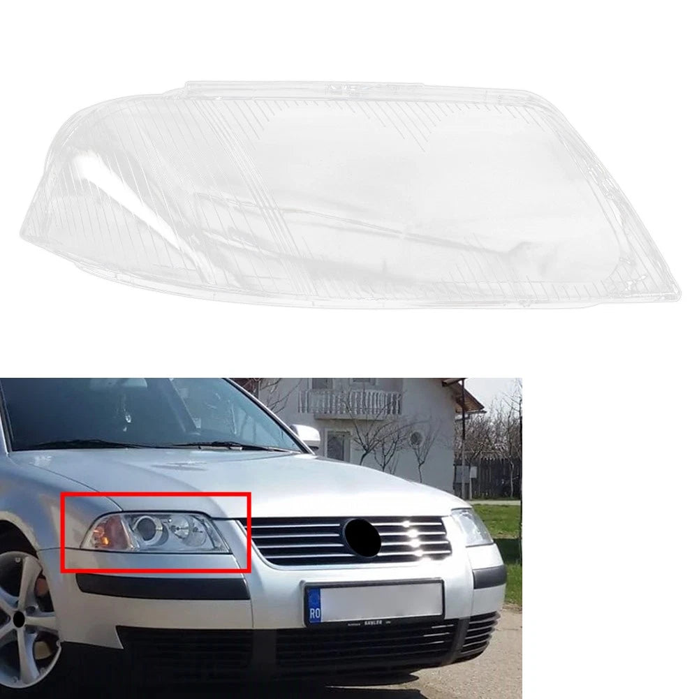 Headlight Lens Cover Shell Pair for Volkswagen Passat B5.5 (2000–2005)