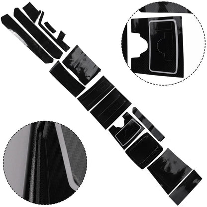 For-Class E W212 Carbon Fiber 5D Pattern Trim Decal for E-Class (2010–2016)