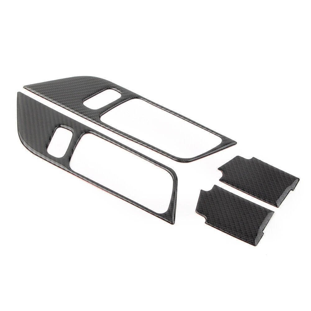 Carbon Fiber Interior Door Handle Frame Trim for Ford Mustang (2015–2019)