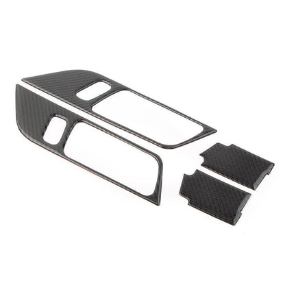 Carbon Fiber Interior Door Handle Frame Trim for Ford Mustang (2015–2019)