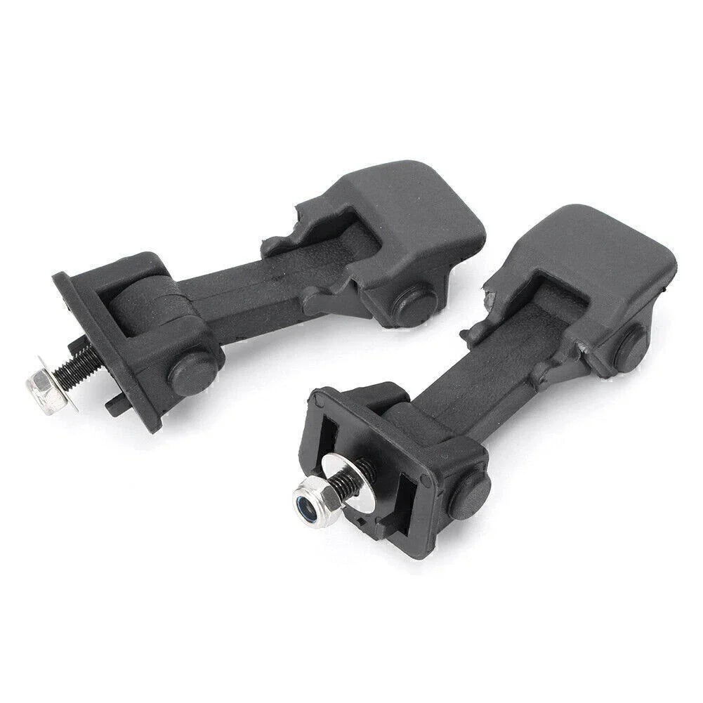 Hood Latch Lock Catch Mount Kit for Jeep Wrangler JK (2007-2017)  Black