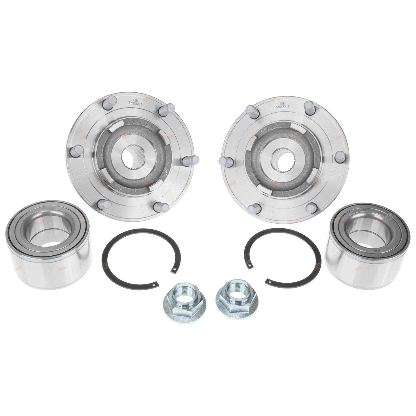 2x Front Wheel Bearing Hub Assemblies for Mazda BT50 B3000 (2006–2010)