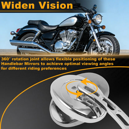 Set of 2 Rear View Mirrors for Suzuki Marauder VZ800 (1998–2005)