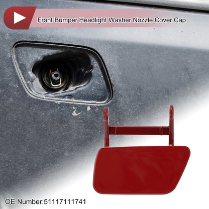 Headlight Washer Nozzle Cover Cap No. 51117111741 for BMW 525i (2004–2005) Red