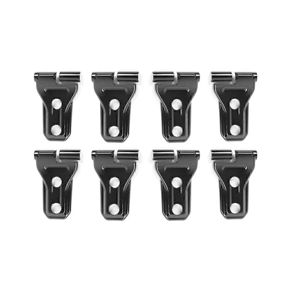 8pcs Black Door Hinge Covers for 2018+ Jeep Wrangler JL 2/4 Door Accessories