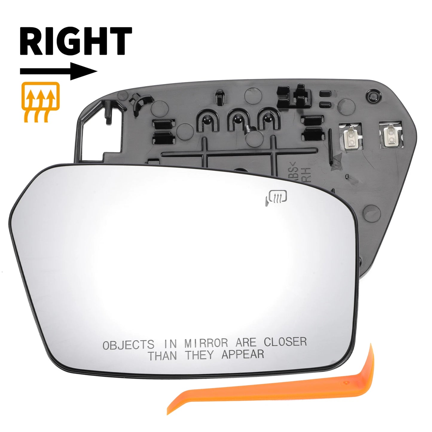 Heated Right Passenger Side Mirror Glass for Ford Fusion (2006–2010)